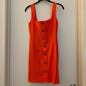 Show me your Mumu Red Button Down Mini Dress
